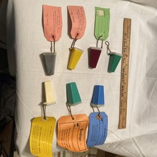 7  Vintage Key Chain Photo Viewers 1950’s Estes Park Royal Gorge Crater Lake picture