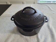 Wagner Ware Sidney O No. 6 Cast Iron Drip Drop Roaster Pot with Lid picture
