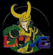 Loki Strong Love Bold Rainbow Marvel Disney Pin 155732 picture