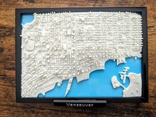 Vancouver BC Canada City Map Custom 3D Street Map City Poster Print picture