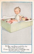 J74/ Interesting Postcard c1910 Die-Cut Child Standup Reinthal Newman 251 picture