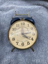 Vintage Houston Oilers  NFL Twin Bell Alarm Clock Lafayette Watch Co Parts Only picture