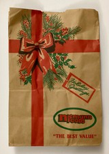 Vintage Niemann Foods Paper Shopping Bag Grocery Store Food Sack Retail Prop picture