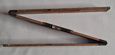 Rare Lufkin No. 2062 Folding Boxwood Ruler w/ Level U.S. Pat. Dec. 8 1914 • 24” picture
