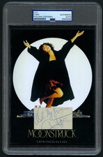 Cher signed autograph 5.5x7.5 cut Singer Actress Moonstruck Custom Cut PSA Slab picture
