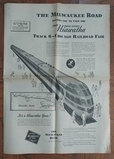 Original July 1948 Chicago Tribune Railroad Fair 12-page Section ads articles picture
