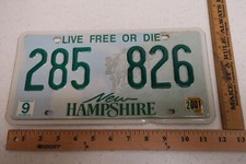 2001 01 NEW HAMPSHIRE NH LICENSE PLATE TAG SCENIC 285 826 picture