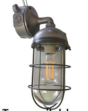 30s Benjamin 200 watt Explosion Proof Wall Sconce Porch Vintage Industrial Light picture