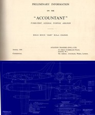 Aviation Traders Accountant ATL.90 Technical Data & Plans 1954 RARE archive DVD picture