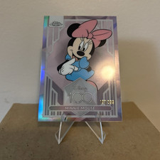 2023 Topps Chrome Disney 100 Minnie Mouse #23 Pink Refractor 197/399 picture