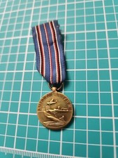 Vtg WWII American Campaign 1941 1945 Gold Tone Lapel Pin Gems Co Ny  picture