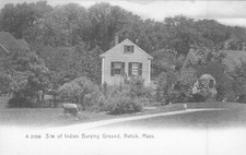 Site of Indian Burying Ground, Natick, Massachusetts RPPC, 1900-1907 Antique N picture