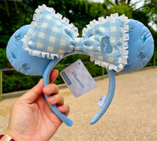 Authentic Dinsey Alice in Wonderland 75th Anniversary Minnie Ear Headband HKDL picture
