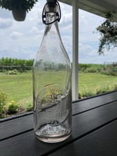 VTG Keystone Bottling Works Wilkes-Barre PA Embossed Clear Blob Top With Stopper picture