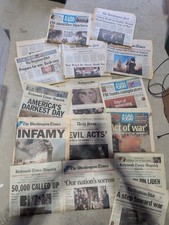9/11 Sept 12 2001 Original Newspapers Washington Daily News WTC Attack Lot picture