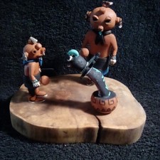 Hopi Kachina- Koyemsis with Water Serpent (buy direct from Carver) picture