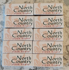 10  Vintage Wood Matchboxes Matches North Country Steak House Cedar Rapids Iowa picture