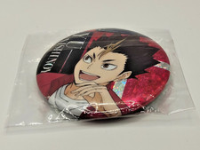Haikyuu Yu Nishinoya Hologram Can Badge Biscuit BANDAI 65mm NEW Japan picture