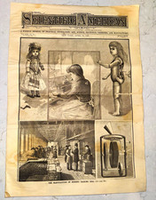 1890 Scientific American THOMAS EDISON TALKING DOLL Phonograph Original Complete picture
