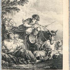 1908 Lyon France Jacob Depart Postcard Art Francois Boucher ND Alice Landru picture