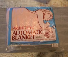 Vintage Arlington Automatic Blanket PINK Full Size - Single Ctrl Silky Edge NEW picture