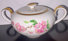 Vintage Heinrich & Co. Selb Bavaria Porcelain Sugar Bowl with Lid, 