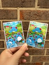 Marill Fan Art Trading Card Handmade Custom Holo Or Matte Collectible Card picture