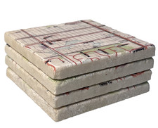Lake Worth FL Map Tile Coasters Set of 4 Screencraft Tileworks Cork Back picture