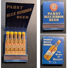 Feature Matchbook Pabst Blue Ribbon Beer picture