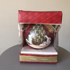 Dillard's Trimmings Ball Ornament Blown Christmas Tree African American Children picture