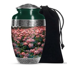 Lotus Dawn Cremation Urns for Human Ashes Adult Father & Mother (10 Inch) picture