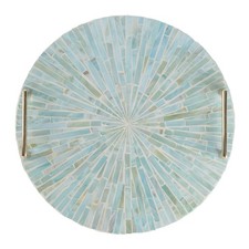 PEMAR Mother of Pearl Decorative Tray, 13
