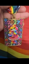 Lisa Frank Care Bear Fiesta Medal 2027 Limited Edition Rainbow Bear picture