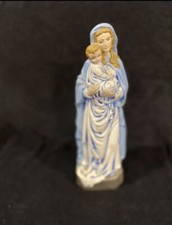 Pre Owned Handpainted MADONNA WITH CHILD Ceramic Statue/Figure picture