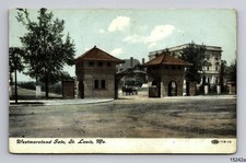 1910 Westmoreland Gate in Path of 2025 Tornado St. Louis MO RELAY Depot Postcard picture