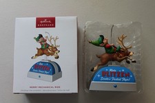 2025 NIB Hallmark Keepsake Ornament Merry Mechanical Ride Reindeer Elf Magic picture