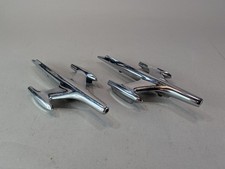 1957 Oldsmobile Chrome Fender Ornament Jet Rocket Pair Super 88 Models LOT picture