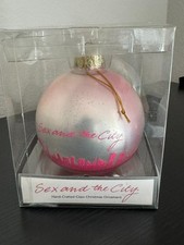 Sex and the City 'Shopping is my cardio' Hand-Crafted Glass Christmas Ornament picture