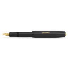 Kaweco CLASSIC SPORT 23 Carat Gold-Plated Steel 13 cm Nib Fountain Pen, Black picture