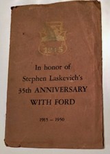 1950 Retirement Program Ford Motor Signed Auto William C Henry Benson Ford Pics picture