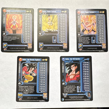 Score Dragon Ball GT 2003 Goku Lot 5 Cards #266 #267 #268 #75 English picture