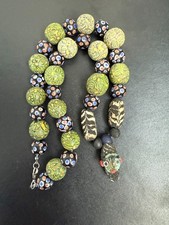 Ancient Graeco-Phoenician Glass Eye Bead Necklace – Millefiori & Face Bead picture