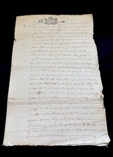 RARE 1789 French Revolutionary Document - Limoges Notarial Act - Pre-Republic picture