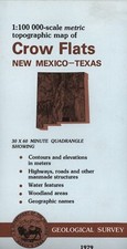 USGS Metric Topographic: Crow Flats, New Mexico - Texas 1979 Topo Map picture