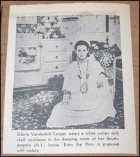 1969 Gloria Vanderbilt Cooper Newspaper Article Photo Clipping Vintage Collage picture
