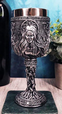 Ebros Celestial Celtic Triple Goddess Maiden Mother Crone Pagan Wiccan Wine Drin picture