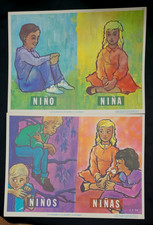 RARE VTG MCM Spanish Ed Modern Art Posters Regents of University CA 223/24 picture