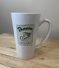 Vintage Panera Bread St Louis Bread Co Green Logo 16oz Ceramic Latte Mug picture