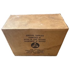 Office of Civil Defense Survival Supplies Box Carbohydrate Supplement July 1963 picture