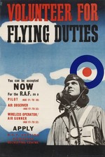 🛫 RAF Recruitment Poster - 24x36” 🗞️ 1940s RAF Vintage Reprint 🤯💯 picture